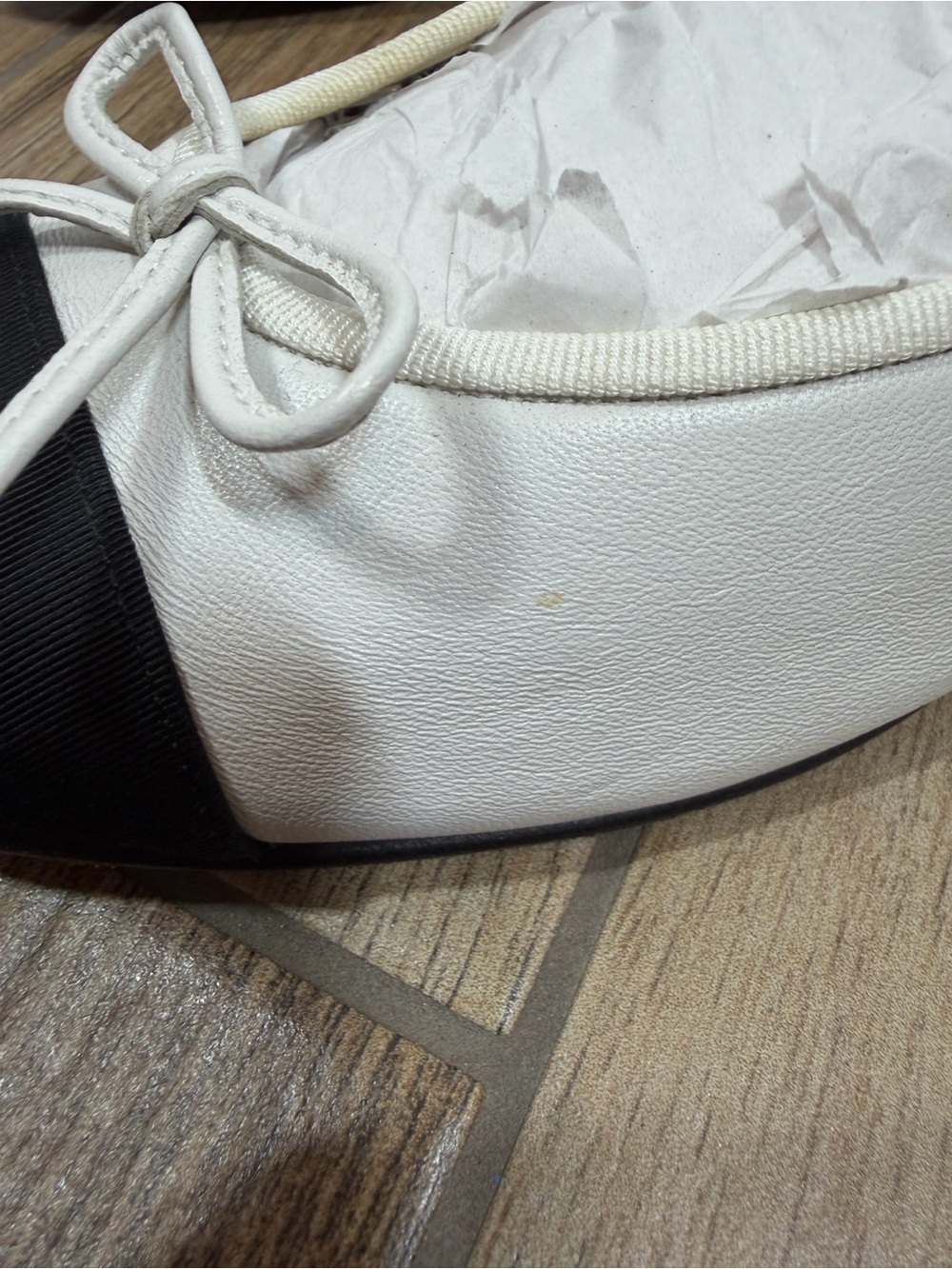 Chanel Cap Toe Ballerina Flats Cream and Black Size 8 - Picture 5 of 14
